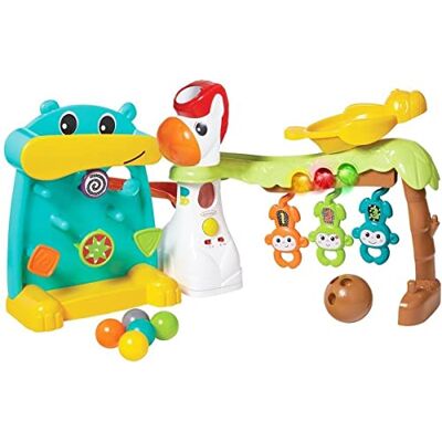 INFANTINO 317000-00 Grow with Me Playland 4-in-1 activiteitencentrum, meerkleurig INFANTINO 317000-00 Grow with Me Playland 4-in-1 activiteitencentrum, meerkleurig