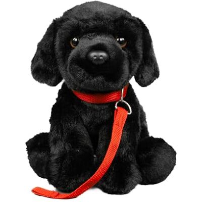 Teddys Rothenburg Pluche Labrador + zwarte zitlijn 28 cm Teddys Rothenburg Pluche Labrador + zwarte zitlijn 28 cm