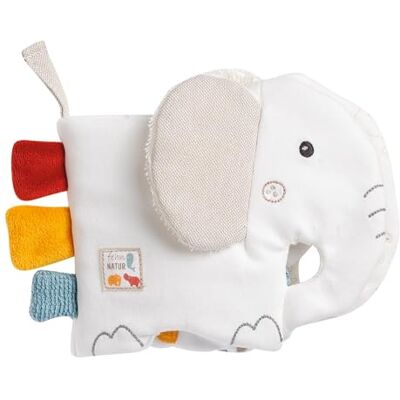 Fehn Soft Olifant Fotoboek Bevordert het tastgevoel en de zelfperceptie van biologisch katoen hangend speelgoed voor kinderwagen en zitje voor baby's en kinderen vanaf 0 maanden Fehn Soft Olifant Fotoboek Bevordert het tastgevoel en de zelfperceptie van biologisch katoen hangend speelgoed voor kinderwagen en zitje voor baby's en kinderen vanaf 0 maanden