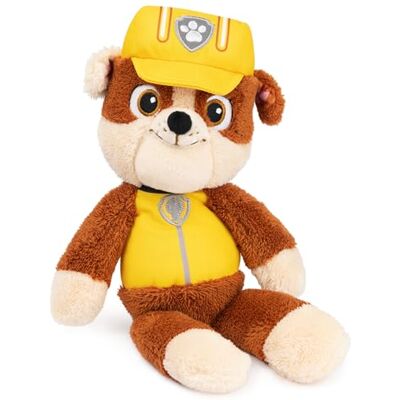 Paw Patrol Gund Officiële Rubble Take-Along Buddy Pluche speelgoed hoogwaardig pluche dier voor kinderen vanaf 1 jaar geel/bruin, 33,02 cm Paw Patrol Gund Officiële Rubble Take-Along Buddy Pluche speelgoed hoogwaardig pluche dier voor kinderen vanaf 1 jaar geel/bruin, 33,02 cm