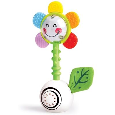 Hape Muzikale bloemenrammelaar, multisensorisch speelgoed voor baby's, ideaal voor baby's vanaf 0 maanden Hape Muzikale bloemenrammelaar, multisensorisch speelgoed voor baby's, ideaal voor baby's vanaf 0 maanden