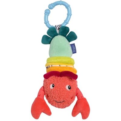 Fehn Vibrerende kreeft, motorisch speelgoed om op te hangen voor kinderwagen, wieg en babywieg, om te bijten, grijpen en lawaai te produceren, speelgoed voor baby's en kinderen vanaf 3 maanden Fehn Vibrerende kreeft, motorisch speelgoed om op te hangen voor kinderwagen, wieg en babywieg, om te bijten, grijpen en lawaai te produceren, speelgoed voor baby's en kinderen vanaf 3 maanden