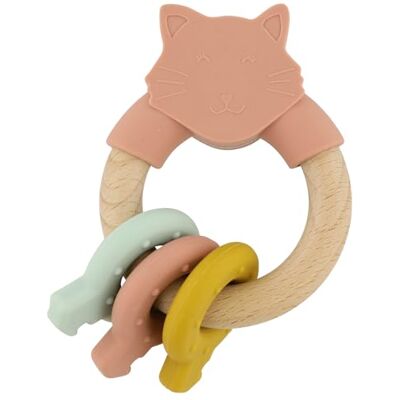 Trixie Activiteitsring van hout en siliconen van Mrs. Cat Trixie Activiteitsring van hout en siliconen van Mrs. Cat