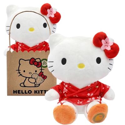 Joy Toy Hello Kitty met kimono ECO-pluche, 14 x 13 x 24 cm Joy Toy Hello Kitty met kimono ECO-pluche, 14 x 13 x 24 cm