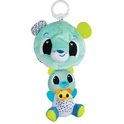 Lamaze L27469 Clip & Go Bear 3-in-1 kinderwagen babyspeelgoed met kleuren en geluiden, ontwikkelingsspeelgoed voor jongens en meisjes van 0 tot 24 maanden, blauw Lamaze L27469 Clip & Go Bear 3-in-1 kinderwagen babyspeelgoed met kleuren en geluiden, ontwikkelingsspeelgoed voor jongens en meisjes van 0 tot 24 maanden, blauw
