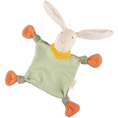 Sigikid 39714 Zacht knuffeldier van biologisch katoen, 0-36 maanden, konijn, groen, rood, beige, konijn, 28 x 22 x 8 cm Sigikid 39714 Zacht knuffeldier van biologisch katoen, 0-36 maanden, konijn, groen, rood, beige, konijn, 28 x 22 x 8 cm