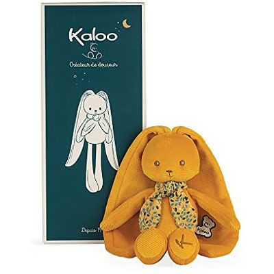 KALOO Lapinoo Pantin Konijn Baby pluche dier van corduroy 35 cm kleur oker zeer zacht materiaal geschenkdoos vanaf de geboorte, K972200 KALOO Lapinoo Pantin Konijn Baby pluche dier van corduroy 35 cm kleur oker zeer zacht materiaal geschenkdoos vanaf de geboorte, K972200