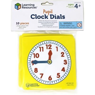Learning Resources Klok wijzerplaten voor studenten (set van 10), LSP0112-UK, Multi Learning Resources Klok wijzerplaten voor studenten (set van 10), LSP0112-UK, Multi