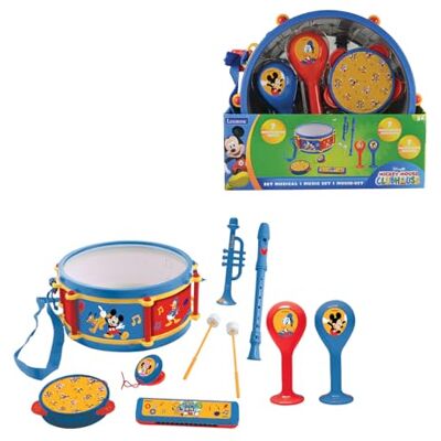 Lexibook , Set musical 7pcs Mickey Mouse, Bleu, Rouge, K360MCHLXB Lexibook , Set musical 7pcs Mickey Mouse, Bleu, Rouge, K360MCHLXB