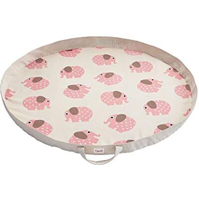 3 Sprouts Speelmat tas Grote draagbare activiteitenmat, baby opbergmat, olifant 3 Sprouts Speelmat tas Grote draagbare activiteitenmat, baby opbergmat, olifant