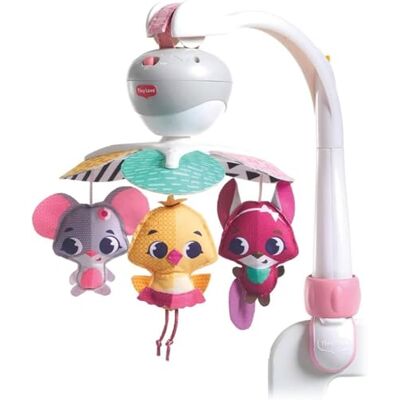 Tiny Love 3-in-1 mobiel voor baby's, 5 melodieën, compatibel met kinderwagen, vanaf de geboorte, prinsessencollectie Tiny Love 3-in-1 mobiel voor baby's, 5 melodieën, compatibel met kinderwagen, vanaf de geboorte, prinsessencollectie