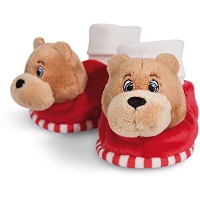 NICI 49083 babypantoffels met rammelaar FC Bayern Bear Berni rood NICI 49083 babypantoffels met rammelaar FC Bayern Bear Berni rood