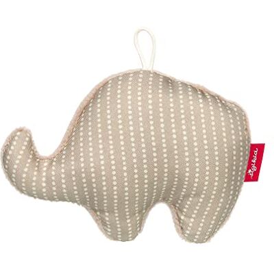 Sigikid RedStars Olifant rammelaar, babyspeelgoed vanaf de geboorte, beige/grijs, 13 cm Sigikid RedStars Olifant rammelaar, babyspeelgoed vanaf de geboorte, beige/grijs, 13 cm