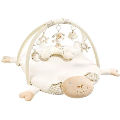Fehn 3D-activiteitendeken met speelboog, schaapdecoratie, met 5 afneembare speeltjes om te vangen, voor baby's en peuters vanaf 0 maanden, kruipdeken als geboortecadeau Fehn 3D-activiteitendeken met speelboog, schaapdecoratie, met 5 afneembare speeltjes om te vangen, voor baby's en peuters vanaf 0 maanden, kruipdeken als geboortecadeau