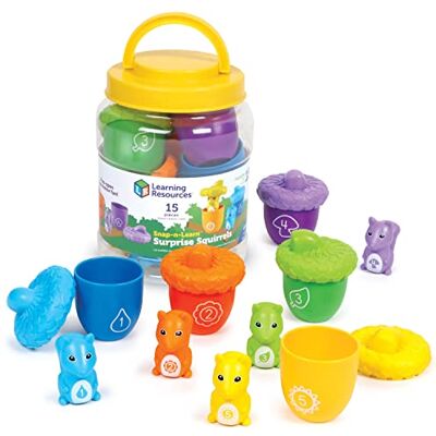 Learning Resources Eekhoorns Verrassing Snap-n-Learn, speelgoed voor jonge kinderen, educatief en educatief speelgoed, speelgoed voor baby's en peuters, 15 stuks, vanaf 18 maanden Learning Resources Eekhoorns Verrassing Snap-n-Learn, speelgoed voor jonge kinderen, educatief en educatief speelgoed, speelgoed voor baby's en peuters, 15 stuks, vanaf 18 maanden