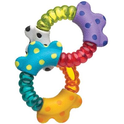 Playgro Click and Twist rammelaar, vanaf 3 maanden, Click and Twist, meerkleurig, 40140 Playgro Click and Twist rammelaar, vanaf 3 maanden, Click and Twist, meerkleurig, 40140