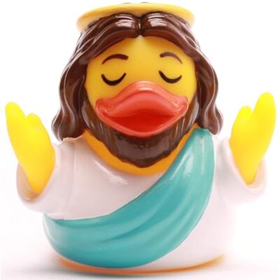 Duckshop I Badeend Jezus I Badeend I Badeend I Badeend I Badeend L: 8,5 cm I Cadeau voor mensen I Cadeau voor verzamelaars Duckshop I Badeend Jezus I Badeend I Badeend I Badeend I Badeend L: 8,5 cm I Cadeau voor mensen I Cadeau voor verzamelaars