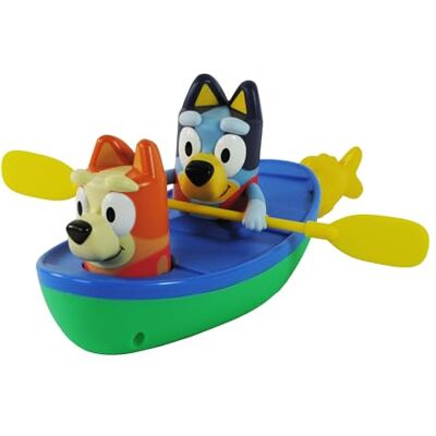 TOMY Toomies Bluey Cano Badspeelgoed Bluey en Bingo in een kano met trekkoord Officieel gelicentieerd Bluey speelgoed Speelgoed voor kinderen vanaf 18 maanden TOMY Toomies Bluey Cano Badspeelgoed Bluey en Bingo in een kano met trekkoord Officieel gelicentieerd Bluey speelgoed Speelgoed voor kinderen vanaf 18 maanden