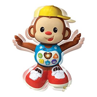 VTech Titi Ouistiti interactieve aap aapspeelgoed babyspeelgoed 12/36 maanden bruin Franse versie VTech Titi Ouistiti interactieve aap aapspeelgoed babyspeelgoed 12/36 maanden bruin Franse versie