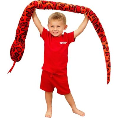 Toyland ® 170 cm reuzenslang tweekleurig pluche dier – 5 verschillende designs – speelgoed voor kinderen pluche Toyland ® 170 cm reuzenslang tweekleurig pluche dier – 5 verschillende designs – speelgoed voor kinderen pluche