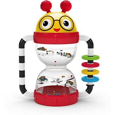 Baby Einstein Cal's rammelaar Sensory Shake-up ontwikkelingsactiviteit BPA-vrij voor zuigelingen vanaf 3 maanden Baby Einstein Cal's rammelaar Sensory Shake-up ontwikkelingsactiviteit BPA-vrij voor zuigelingen vanaf 3 maanden