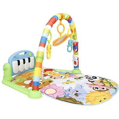 HUOLE Kruipmat voor baby's, kruipdeken en speelmat voor pasgeborenen met muziek en verlichting, verdikte speelmat voor baby's, fitness, piano voor geboorte in jongens en meisjes, speelbogen en speelgoed HUOLE Kruipmat voor baby's, kruipdeken en speelmat voor pasgeborenen met muziek en verlichting, verdikte speelmat voor baby's, fitness, piano voor geboorte in jongens en meisjes, speelbogen en speelgoed