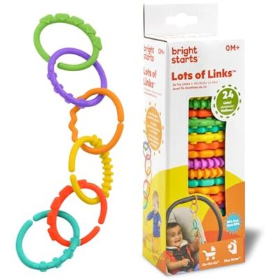 Bright Starts , Meerkleurige ringen van Fun Links Bright Starts , Meerkleurige ringen van Fun Links