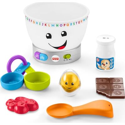 Fisher-Price Laugh & Learn GJW20 educatief speelgoed voor baby's, magische kleuren mengkom met muziek en verlichting voor kinderen vanaf 6 maanden Fisher-Price Laugh & Learn GJW20 educatief speelgoed voor baby's, magische kleuren mengkom met muziek en verlichting voor kinderen vanaf 6 maanden