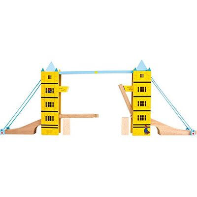 small foot 5999 Paddington Bear Tower Bridge, hout, brug met vouwfunctie kan op elke railroad track worden gebouwd small foot 5999 Paddington Bear Tower Bridge, hout, brug met vouwfunctie kan op elke railroad track worden gebouwd