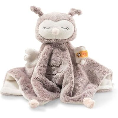 Steiff Ollie Knuffeldier, uil, roze en crème, 26 cm, zacht en wasbaar Steiff Ollie Knuffeldier, uil, roze en crème, 26 cm, zacht en wasbaar