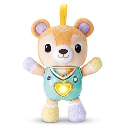 VTech Lumi Chant'Poeh, interactieve teddybeer, rammelaar, muzikaal ontwaken, speelgoed voor kinderwagen, autostoel en park, geboortecadeau vanaf 3 maanden inhoud in het Frans VTech Lumi Chant'Poeh, interactieve teddybeer, rammelaar, muzikaal ontwaken, speelgoed voor kinderwagen, autostoel en park, geboortecadeau vanaf 3 maanden inhoud in het Frans