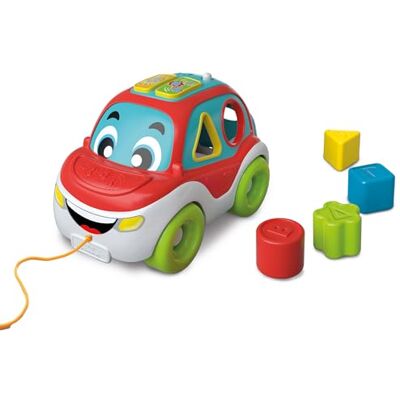 Clementoni 61557 Tony, vormen en kleuren auto met meerdere klikonderdelen, liedjes en educatieve inhoud, voor baby's vanaf 9 maanden Clementoni 61557 Tony, vormen en kleuren auto met meerdere klikonderdelen, liedjes en educatieve inhoud, voor baby's vanaf 9 maanden