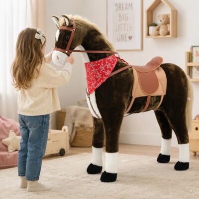 Sweety Toys 10332 Staand Rocker Paard 110 cm Sweety Toys 10332 Staand Rocker Paard 110 cm