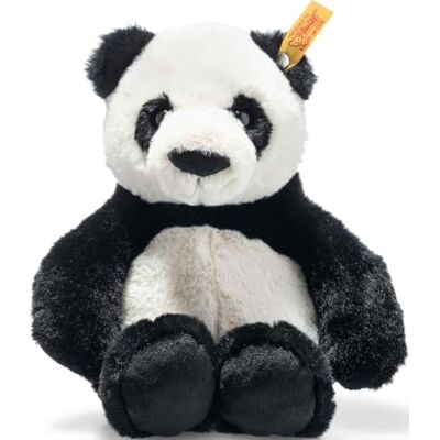 Steiff 75650 Soft Cuddly Friends Ming Panda Knuffel voor kinderen, zacht en wasbaar knuffeldier (075650), wit/zwart, 27 cm Steiff 75650 Soft Cuddly Friends Ming Panda Knuffel voor kinderen, zacht en wasbaar knuffeldier (075650), wit/zwart, 27 cm