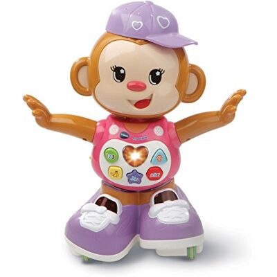 VTech Titi Ouistiti interactieve aap aapspeelgoed babyspeelgoed 12/36 maanden roze Franse versie VTech Titi Ouistiti interactieve aap aapspeelgoed babyspeelgoed 12/36 maanden roze Franse versie