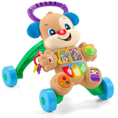 Fisher-Price Lachen en leren looppap, eerste stappen, loper met licht en geluiden, educatief speelgoed voor baby's vanaf 6 maanden, Spaans, Portugees, Italiaans, Engels (HWD62) Fisher-Price Lachen en leren looppap, eerste stappen, loper met licht en geluiden, educatief speelgoed voor baby's vanaf 6 maanden, Spaans, Portugees, Italiaans, Engels (HWD62)