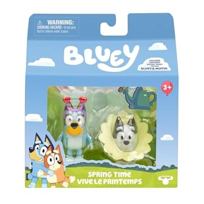 Rocco Giocattoli Bluey Action Figures Set van 2 figuren met Bluey en Muffin spelen koks Rocco Giocattoli Bluey Action Figures Set van 2 figuren met Bluey en Muffin spelen koks