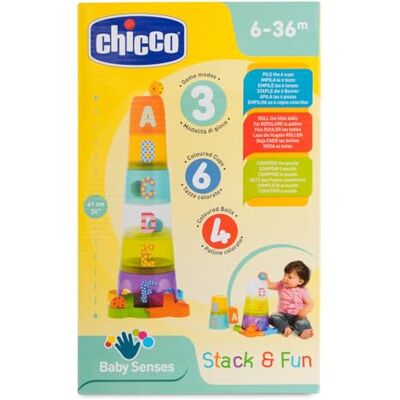 Chicco Stack&Fun Stapelspel met Ballen, meerkleurig Chicco Stack&Fun Stapelspel met Ballen, meerkleurig