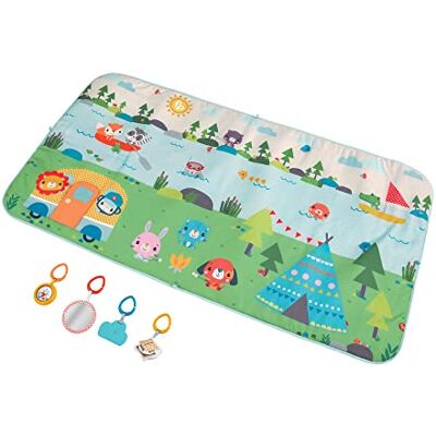 Fisher-Price Speelmat voor grote avonturen kruipspel voor baby's 4 geïntegreerde speeltjes 152 x 81 cm Cadeau vanaf de geboorte, GXR53 Fisher-Price Speelmat voor grote avonturen kruipspel voor baby's 4 geïntegreerde speeltjes 152 x 81 cm Cadeau vanaf de geboorte, GXR53