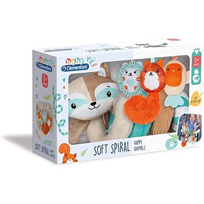 Clementoni 17320 – spiraal wasbeer – activiteitenspiraal voor kinderwagen – 100% machinewasbaar, 0 maanden en meer Clementoni 17320 – spiraal wasbeer – activiteitenspiraal voor kinderwagen – 100% machinewasbaar, 0 maanden en meer