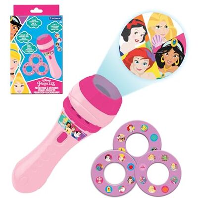 Lexibook , projecteur d'histoires et Torche Disney Princesses, Rose, LTC050DPLXB Lexibook , projecteur d'histoires et Torche Disney Princesses, Rose, LTC050DPLXB