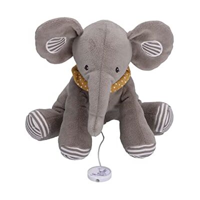 Sterntaler Muziekdoos voor baby's, uniseks, olifant, Eddy, muziekdoos voor baby's, slaaphulp, muziekbeweging, grijs Sterntaler Muziekdoos voor baby's, uniseks, olifant, Eddy, muziekdoos voor baby's, slaaphulp, muziekbeweging, grijs
