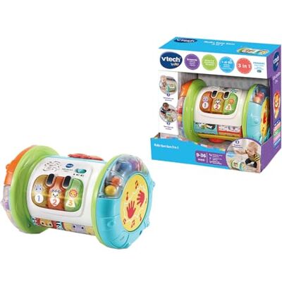VTech Tam Tam Roll, 3-in-1, multifunctionele rol voor kinderen, 3 speelmodi, piano voor kinderen, fijne en grove motoriek, bewegingssensor, Italiaanse taal, batterijen inbegrepen, 9-36 maanden VTech Tam Tam Roll, 3-in-1, multifunctionele rol voor kinderen, 3 speelmodi, piano voor kinderen, fijne en grove motoriek, bewegingssensor, Italiaanse taal, batterijen inbegrepen, 9-36 maanden