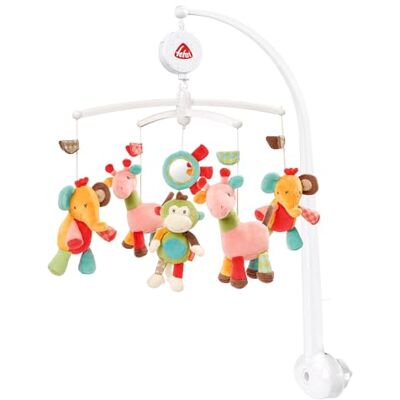 Fehn 074291 Safari Mobiel, Muziekmobiel voor Baby's, 65-40 cm, Meerkleurig Fehn 074291 Safari Mobiel, Muziekmobiel voor Baby's, 65-40 cm, Meerkleurig