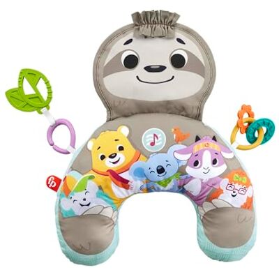Fisher-Price Mijn luiaard muziek kussen met muziek en trillingen om baby's tijdens het spelen op de buik vanaf de geboorte GRR01 Fisher-Price Mijn luiaard muziek kussen met muziek en trillingen om baby's tijdens het spelen op de buik vanaf de geboorte GRR01