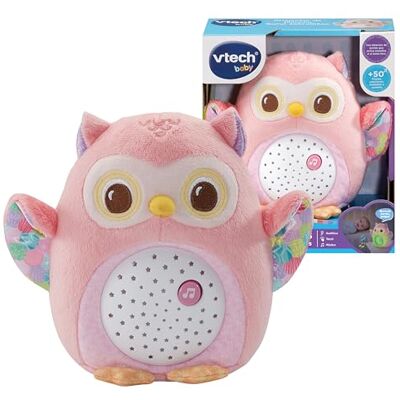 VTech Roze sterrenuil pluche projector, nachtlicht, muziek en rustgevende geluiden om je baby te kalmeren, slaaphulp, pasgeboren speelgoed, Spaanse versie VTech Roze sterrenuil pluche projector, nachtlicht, muziek en rustgevende geluiden om je baby te kalmeren, slaaphulp, pasgeboren speelgoed, Spaanse versie