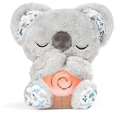 auby Soothe 'n' Cuddle Koala Pluche speelgoed met 10 Lullabies Lights Verlichting en ritmische adembeweging, cadeau voor Newborns auby Soothe 'n' Cuddle Koala Pluche speelgoed met 10 Lullabies Lights Verlichting en ritmische adembeweging, cadeau voor Newborns