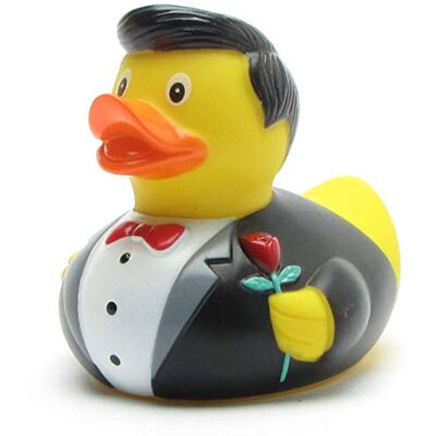 Duckshop Ik badeend Ik Rose Cavalier Ik piepende eend, lengte 8,5 cm Duckshop Ik badeend Ik Rose Cavalier Ik piepende eend, lengte 8,5 cm
