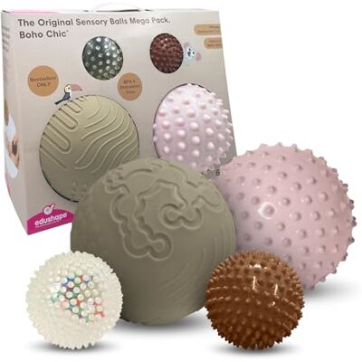 Edushape BSM Set van 4 sensorische ballen, 6 m Edushape BSM Set van 4 sensorische ballen, 6 m