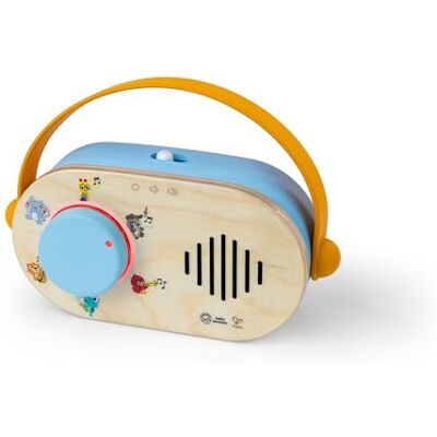 Baby Einstein + Hape, Discovery-speelgoedradio met muziek en verlichting, multisensorisch speelgoed voor kinderen vanaf 6 maanden Baby Einstein + Hape, Discovery-speelgoedradio met muziek en verlichting, multisensorisch speelgoed voor kinderen vanaf 6 maanden